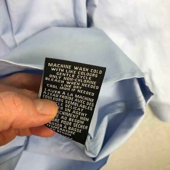 Bagatelle Shirt Women Medium Blue Button Corp Career Work Capsule Stretch Cotton - Picture 7 of 9